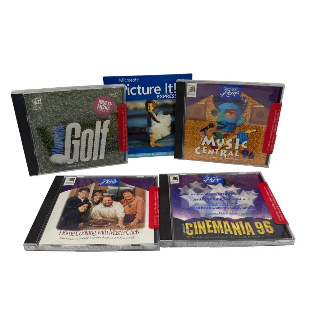 Microsoft Home Software Bundle: Golf Music Central 96 Home Cooking and More